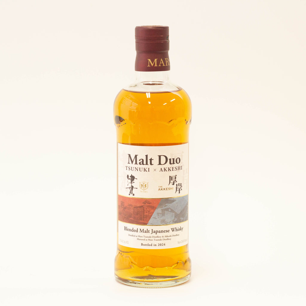 厚岸津貫 ウイスキー 700ml 47% 箱入り マルスウイスキー Malt Duo 津貫X厚岸 700ml